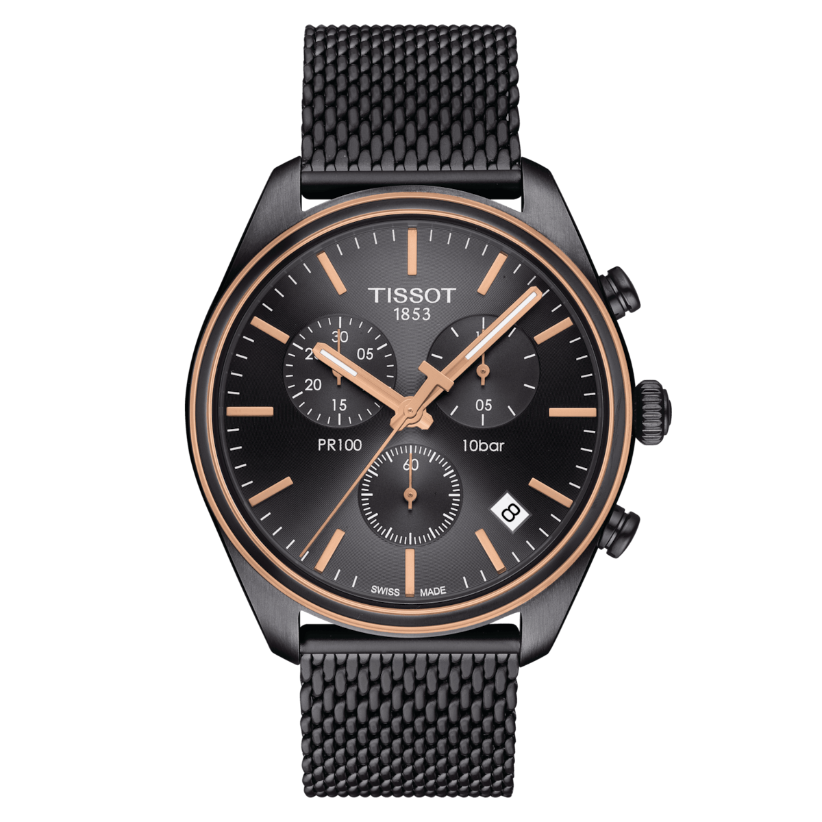 Tissot PR 100 Chronograph 41 MM SS Quartz Anthracite Dial Watch T101.417.23.061.00