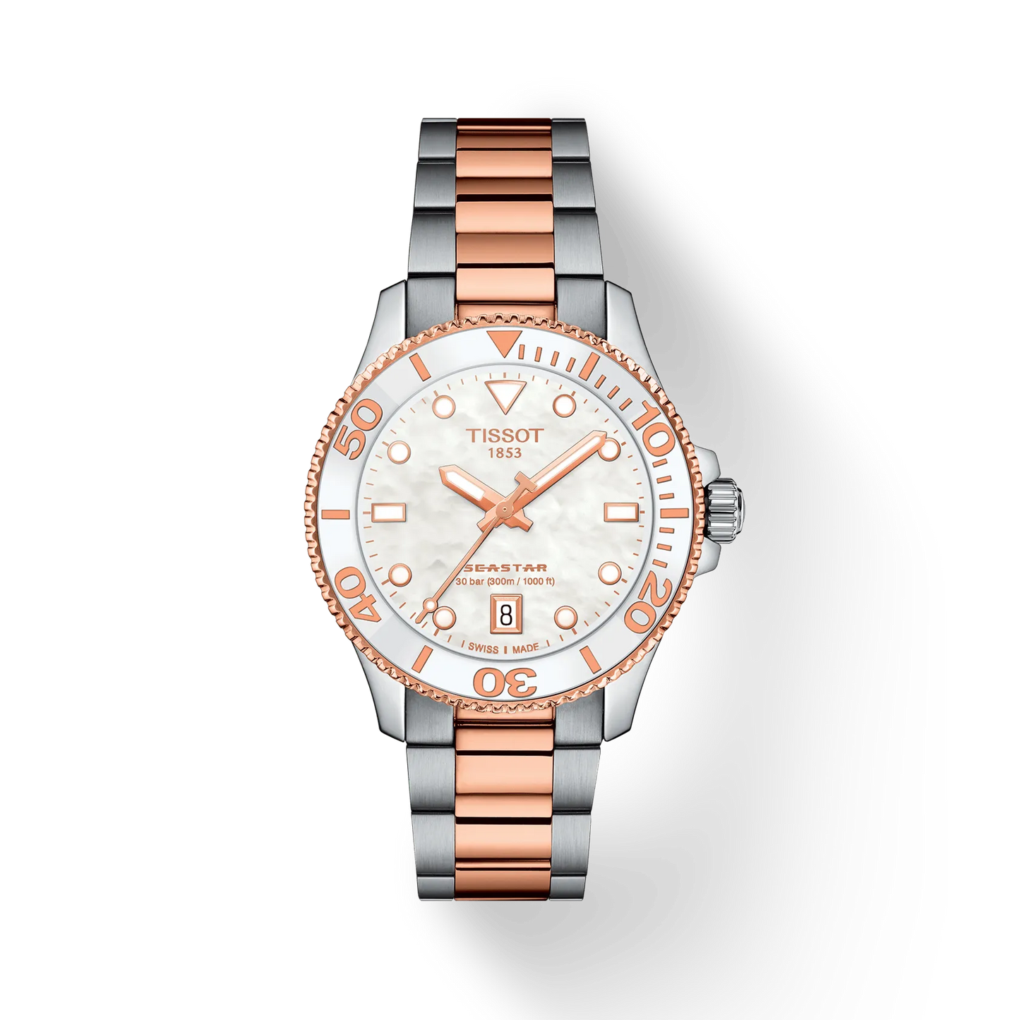 Tissot Seastar 1000 Quartz 36 MM White Dial Watch T120.210.22.111.00