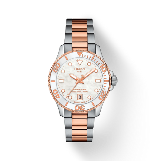 Tissot Seastar 1000 Quartz 36 MM White Dial Watch T120.210.22.111.00