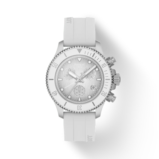 Tissot Seastar 1000 Chronograph 38 MM Quartz Graded White-Grey Dial Watch T120.217.17.011.00