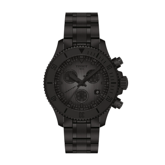 Tissot Seastar 1000 Chronograph 38 MM Quartz Black Dial Watch T120.217.33.061.00