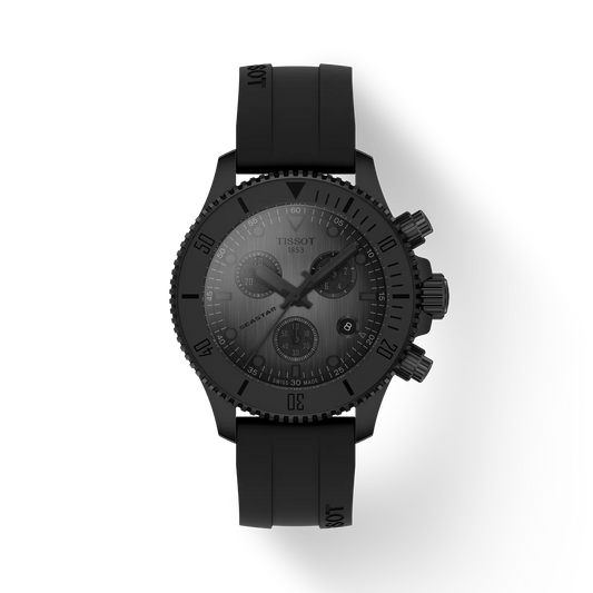 Tissot Seastar 1000 Chronograph 38 MM Quartz Black Dial Watch T120.217.37.061.00