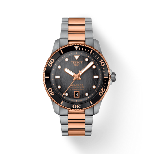 Tissot Seastar 1000 Powermatic 80 40 MM Automatic Grey-Black Dial Watch T120.807.22.051.01