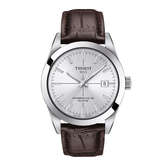 Tissot Gentleman Powermatic 80 Silicium 40 MM Automatic Silver Dial Watch T127.407.16.031.01