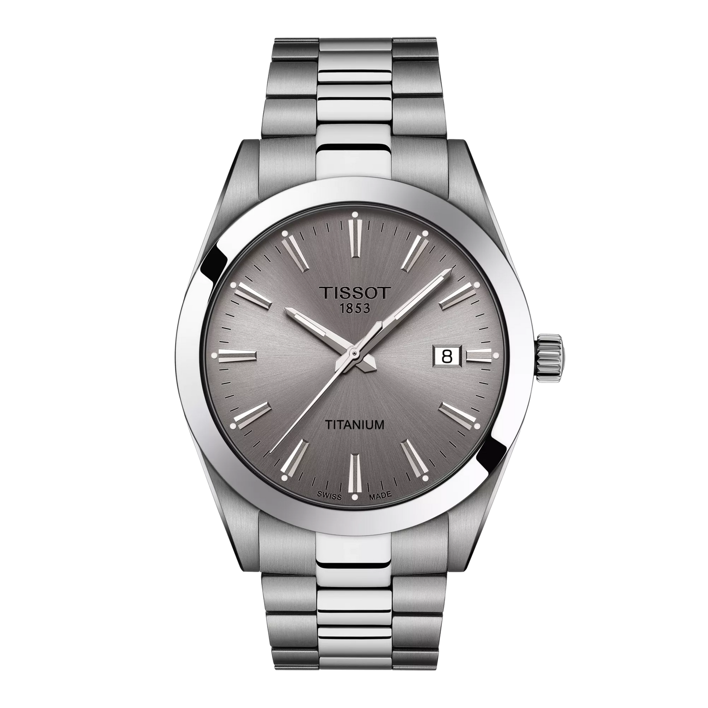 Tissot Gentleman Titanium 40 MM Quartz EOL Grey Dial Watch T127.410.44.081.00