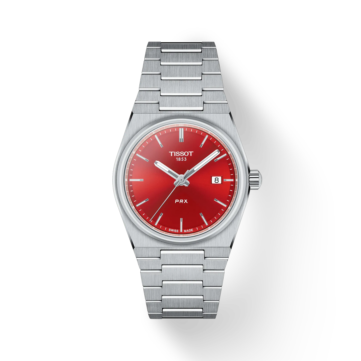Tissot PRX Quartz 35 MM Stainless Steel Red Dial Watch T137.210.11.421.00
