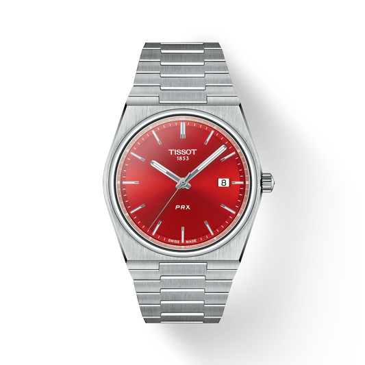 Tissot PRX Quartz 40MM Stainless Steel Red Dial Watch T137.410.11.421.00