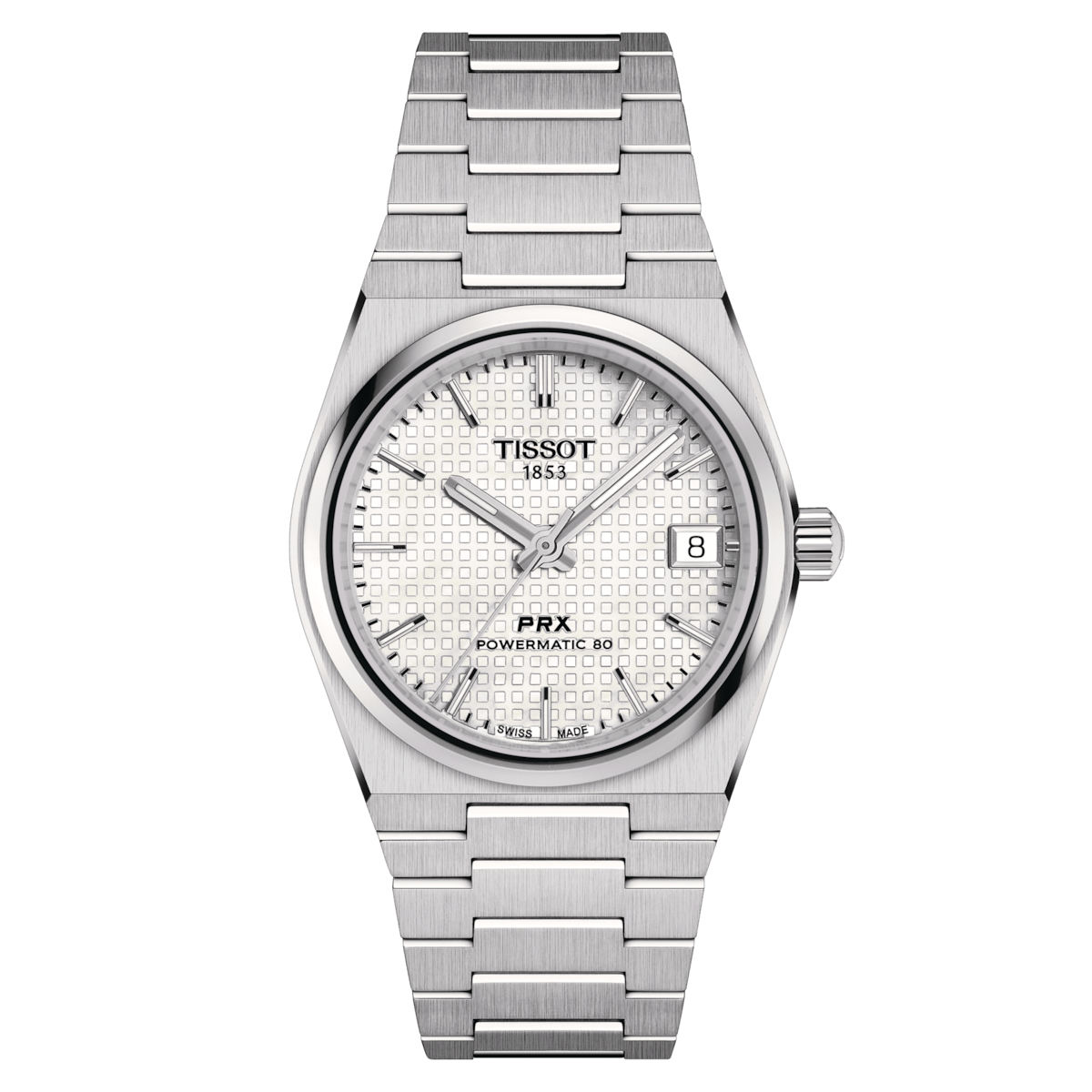 TISSOT PRX POWERMATIC 80 35MM SS MOP DIAL WATCH T137.207.11.111.00