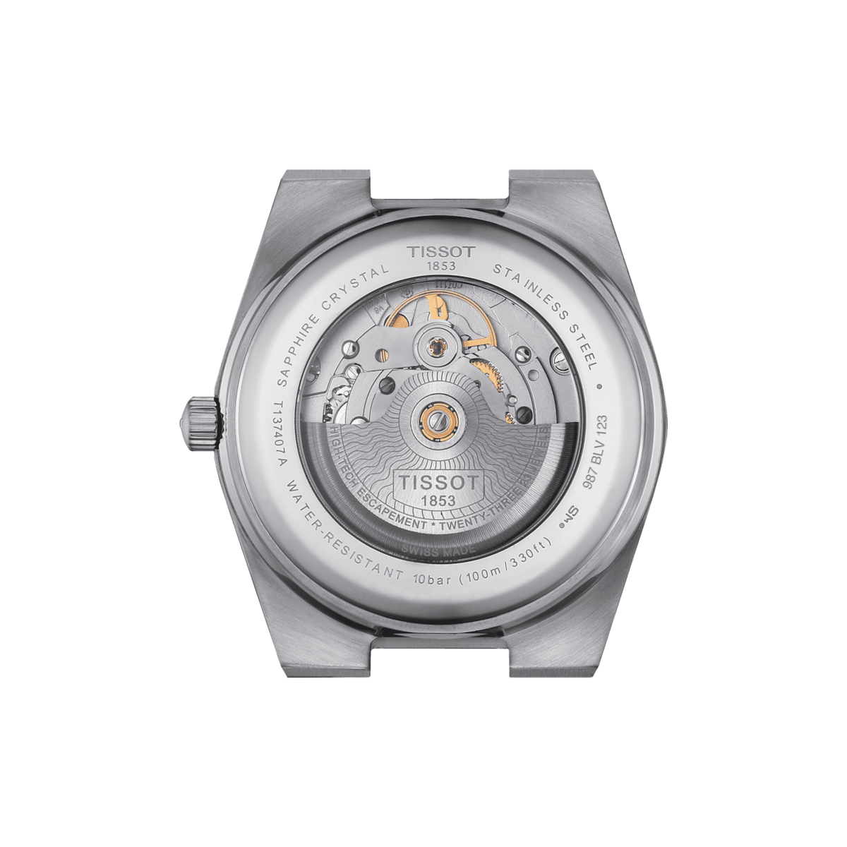 TISSOT PRX POWERMATIC 80 SS 40 MM BLUE LEATHER STRAP BLUE  DIAL AUTOMATIC WATCH T137.407.16.041.00
