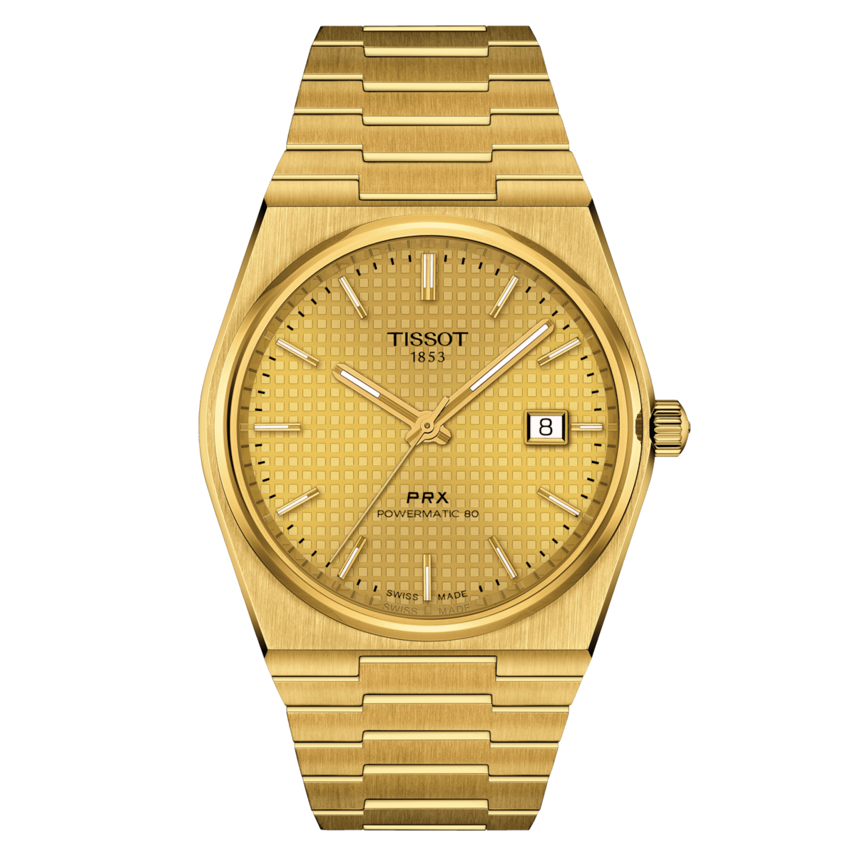 Tissot PRX Powermatic 80 SS 40 SS Full Gold Automatic Watch T137.407.33.021.00