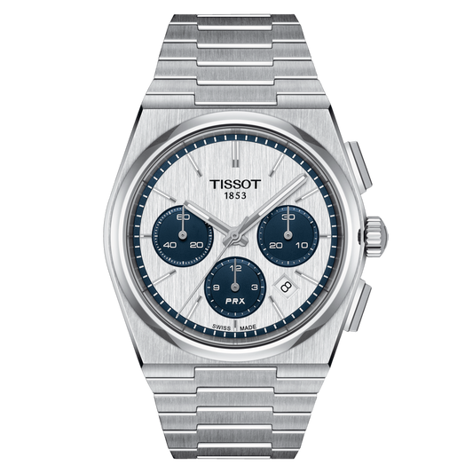 Tissot PRX Chronograph 42 MM SS Automatic White Dial Watch T137.427.11.011.01