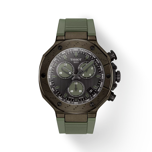 Tissot T-Race Quartz EOL Chronograph 45 MM Dark Grey Dial Watch T141.417.37.061.02