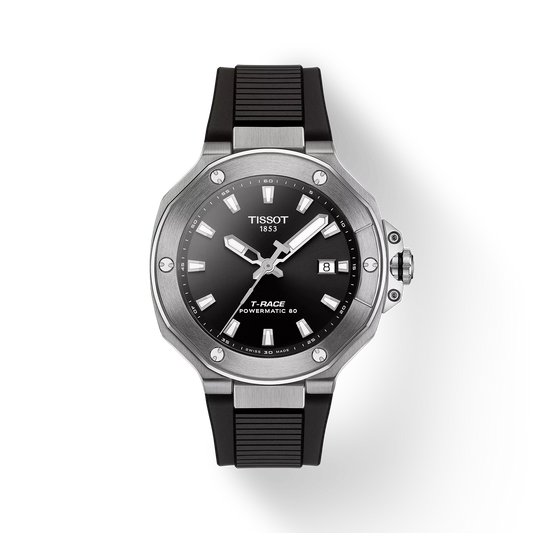 Tissot T-Race Powermatic 80 Automatic 41 MM Black Dial Watch T141.807.17.051.00