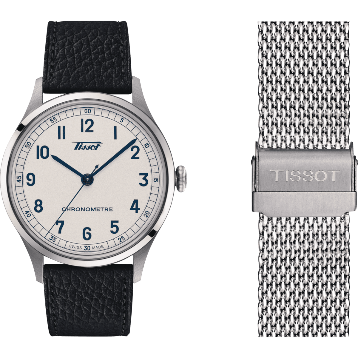 Tissot Heritage 1938 39 MM SS COSC Automatic Silver Dial Watch T142.464.16.032.00