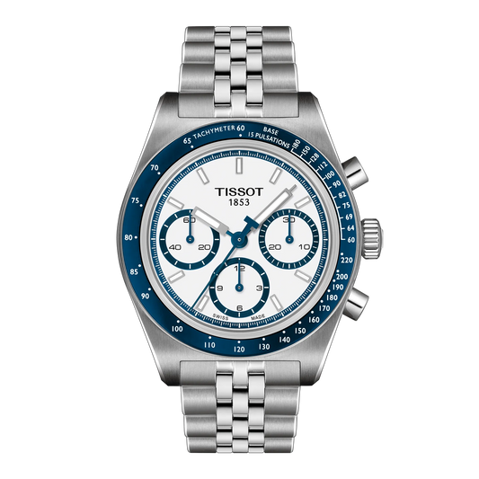 Tissot PR516 Automatic Chronograph 80 41 MM SS White Dial Watch T149.462.11.011.00