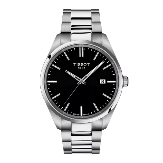 Tissot PR 100 Quartz 40 MM SS Black Dial Watch T150.410.11.051.00