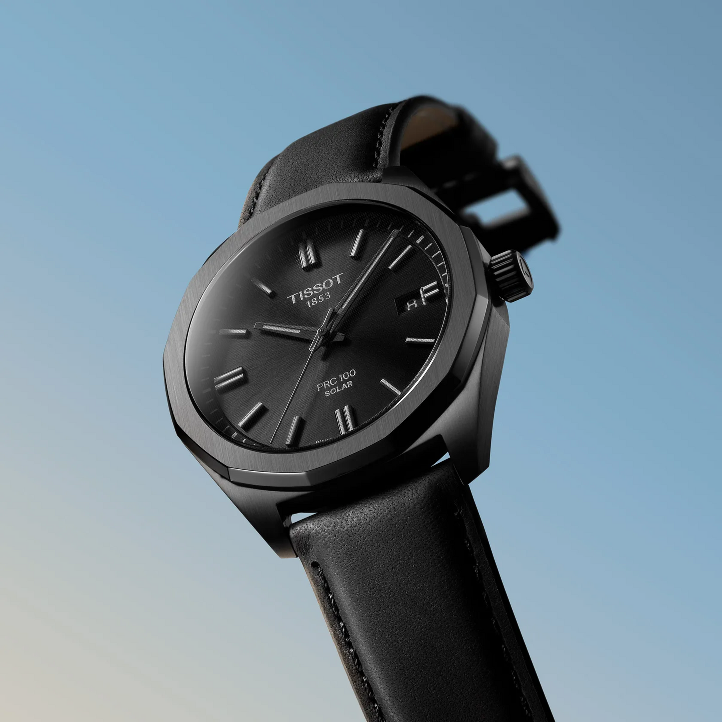 Tissot PRC 100 Solar Quartz 39 MM Black Dial Watch T151.422.36.051.00