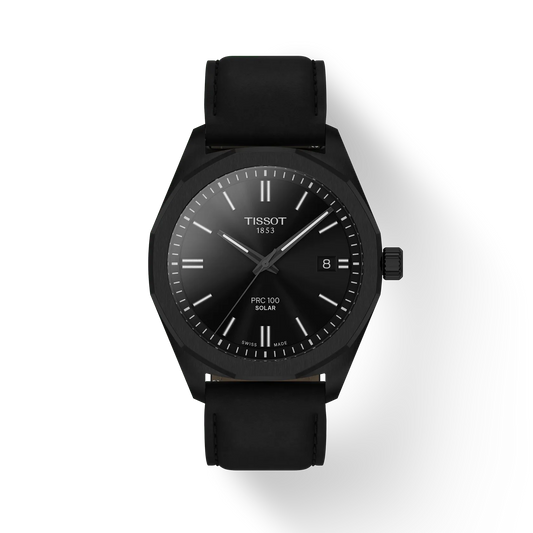 Tissot PRC 100 Solar Quartz 39 MM Black Dial Watch T151.422.36.051.00