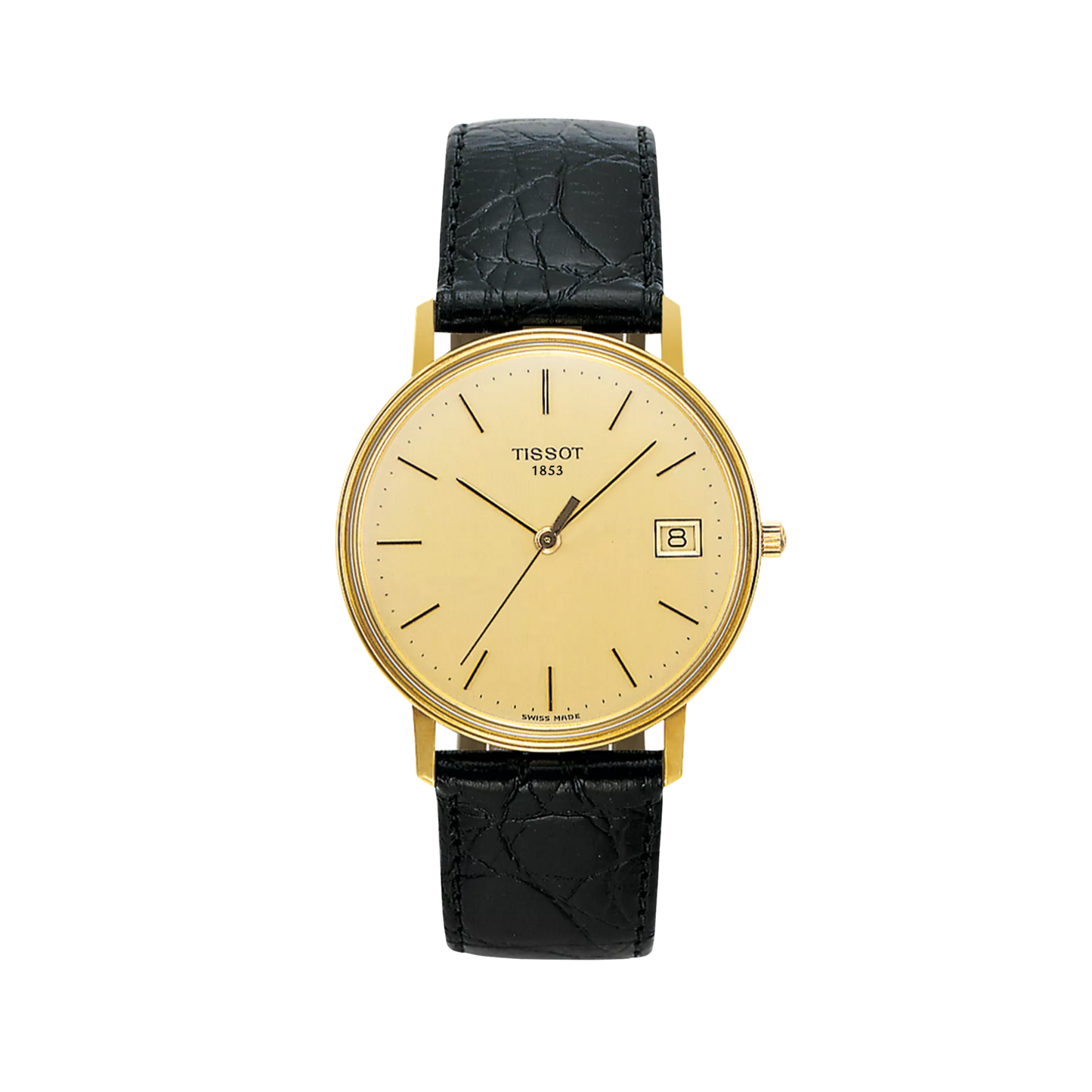 Tissot Goldrun 33.7 MM 18K Gold Case Swiss Quartz movement Watch T71.3.401.21