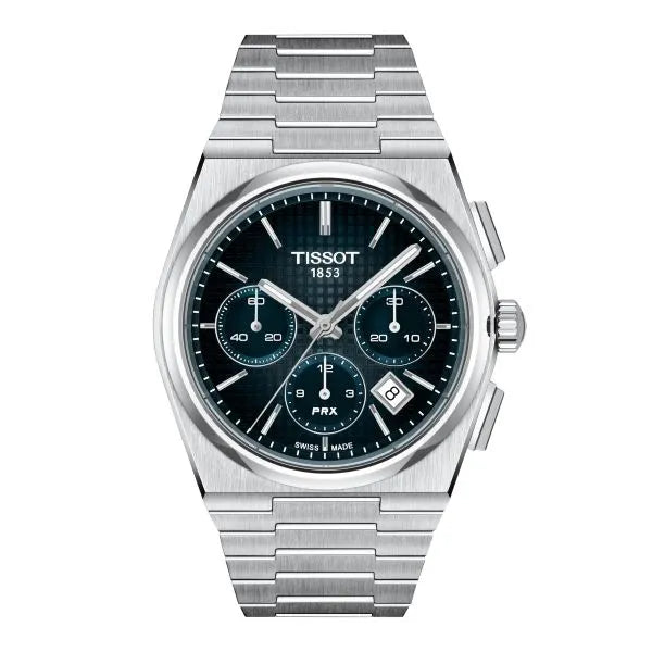 Tissot PRX Automatic Chronograph 42 MM Stainless Steel Blue Dial Watch T137.427.11.041.01