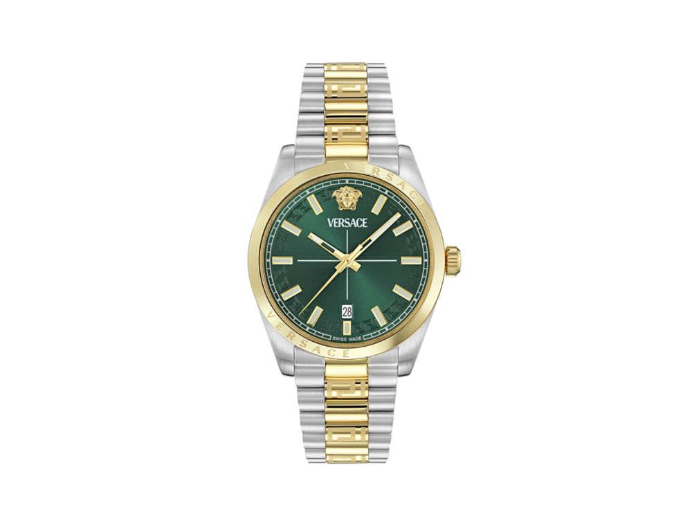 Versace Millenyium Gent 40mm Two-Tone Green Dial VE0G00425