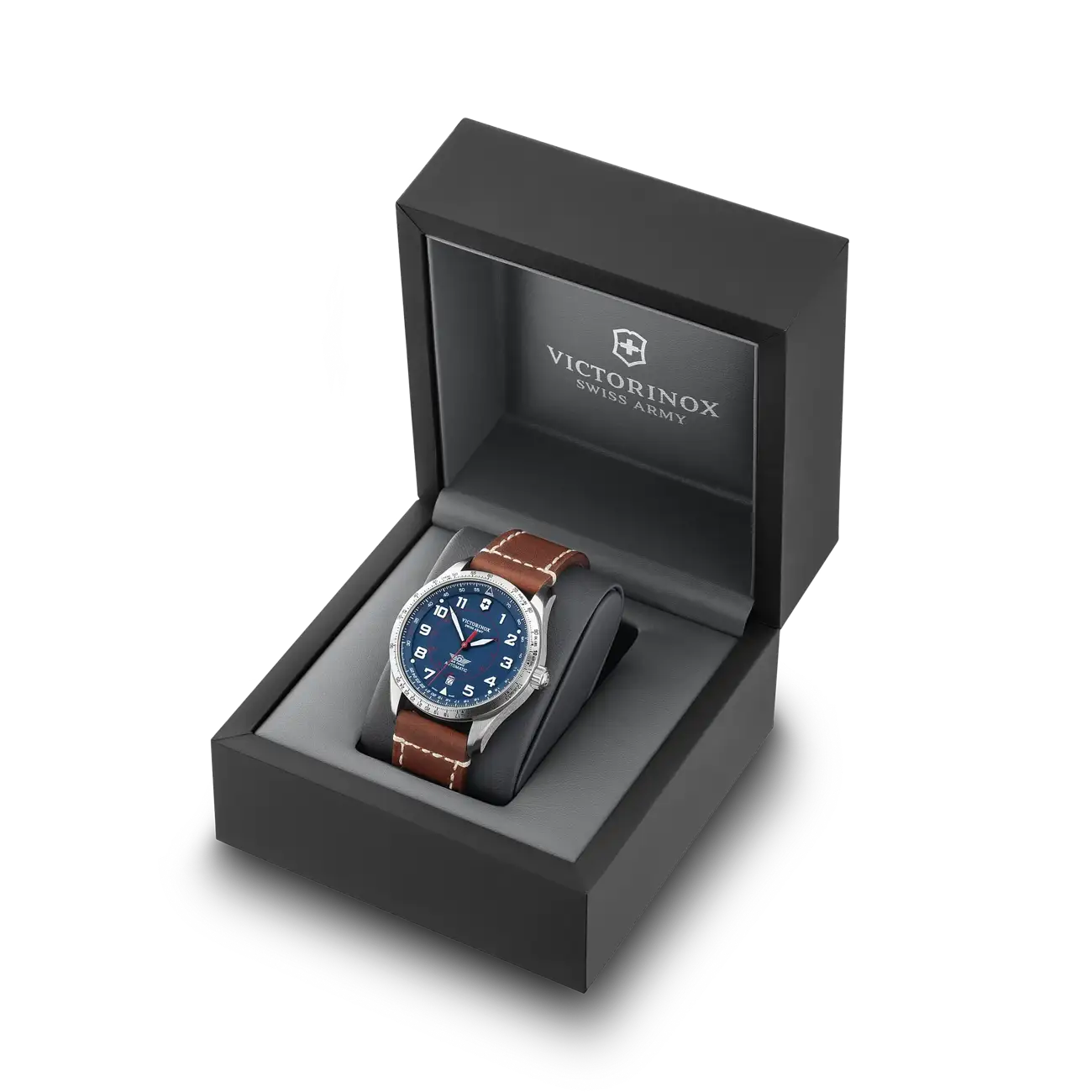 Victorinox AirBoss Mechanical 42 MM Stainless Steel Blue Dial Watch 241887