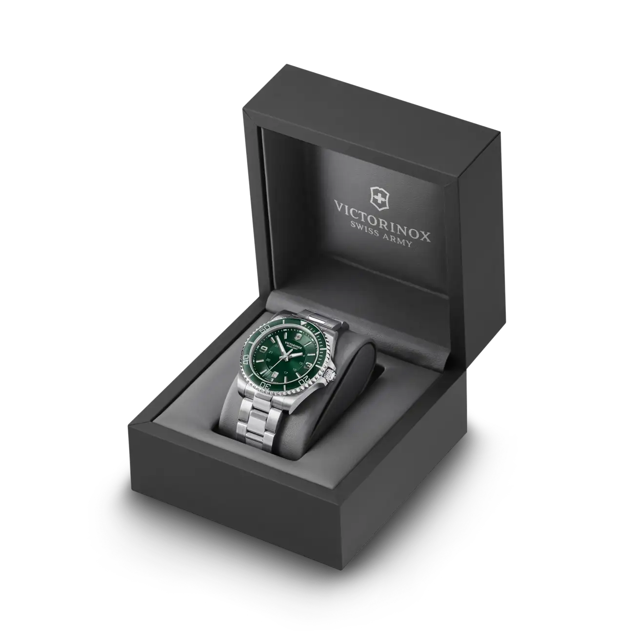 Victorinox Maverick Large 43 MM SS Analog Quartz Green Dial Watch 241934