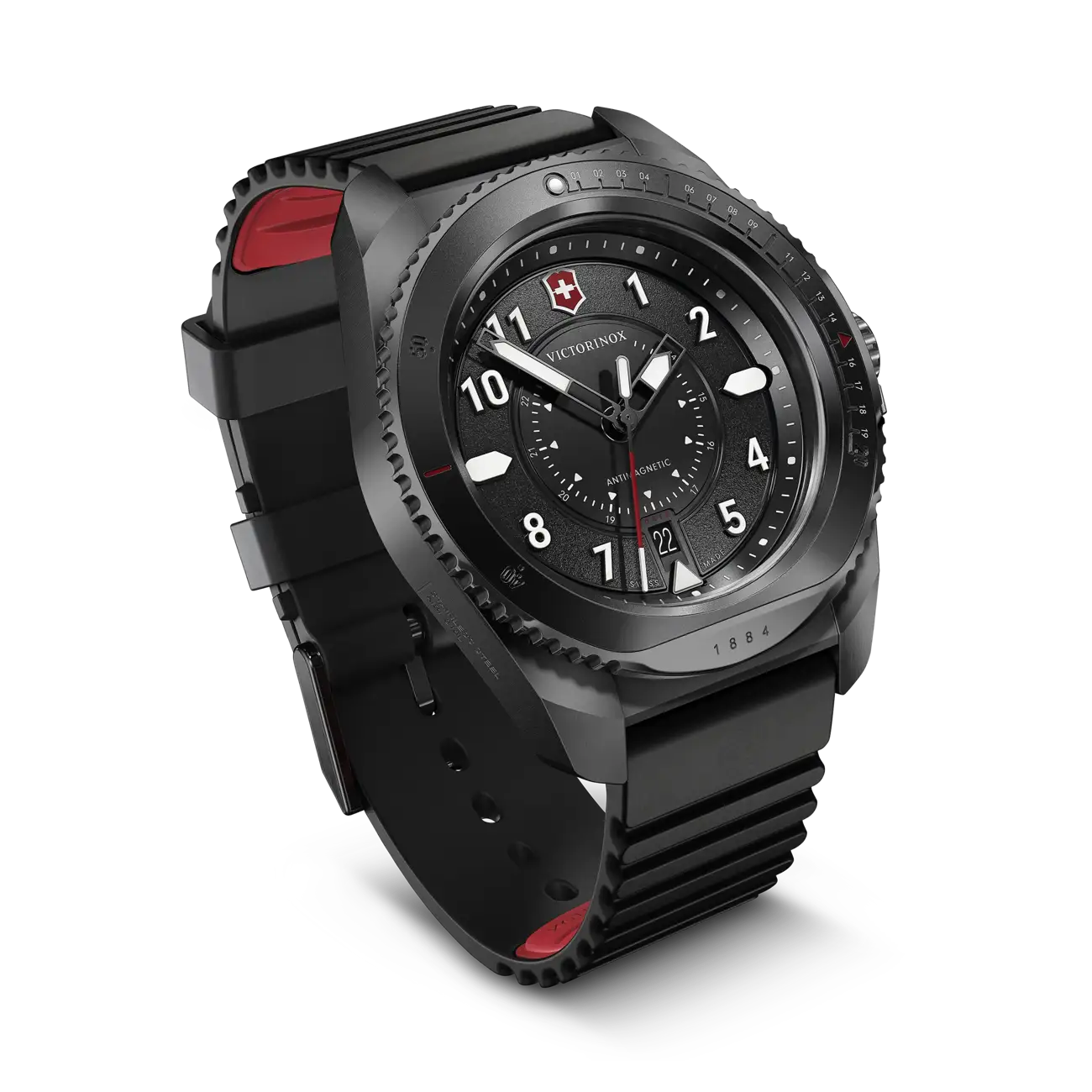 Victorinox Journey 1884 Quartz 43 MM Stainless Steel Black Dial Watch 241982