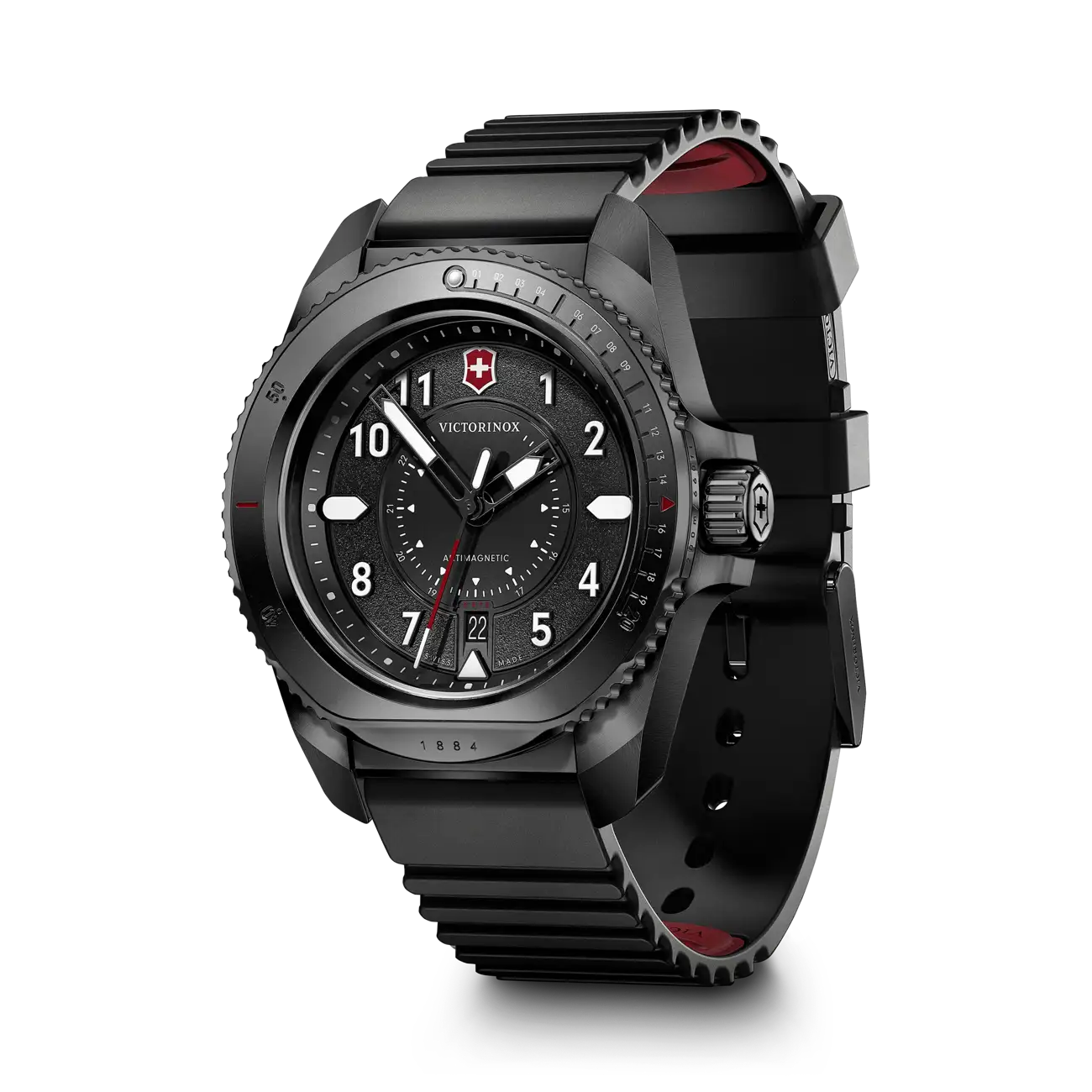Victorinox Journey 1884 Quartz 43 MM Stainless Steel Black Dial Watch 241982