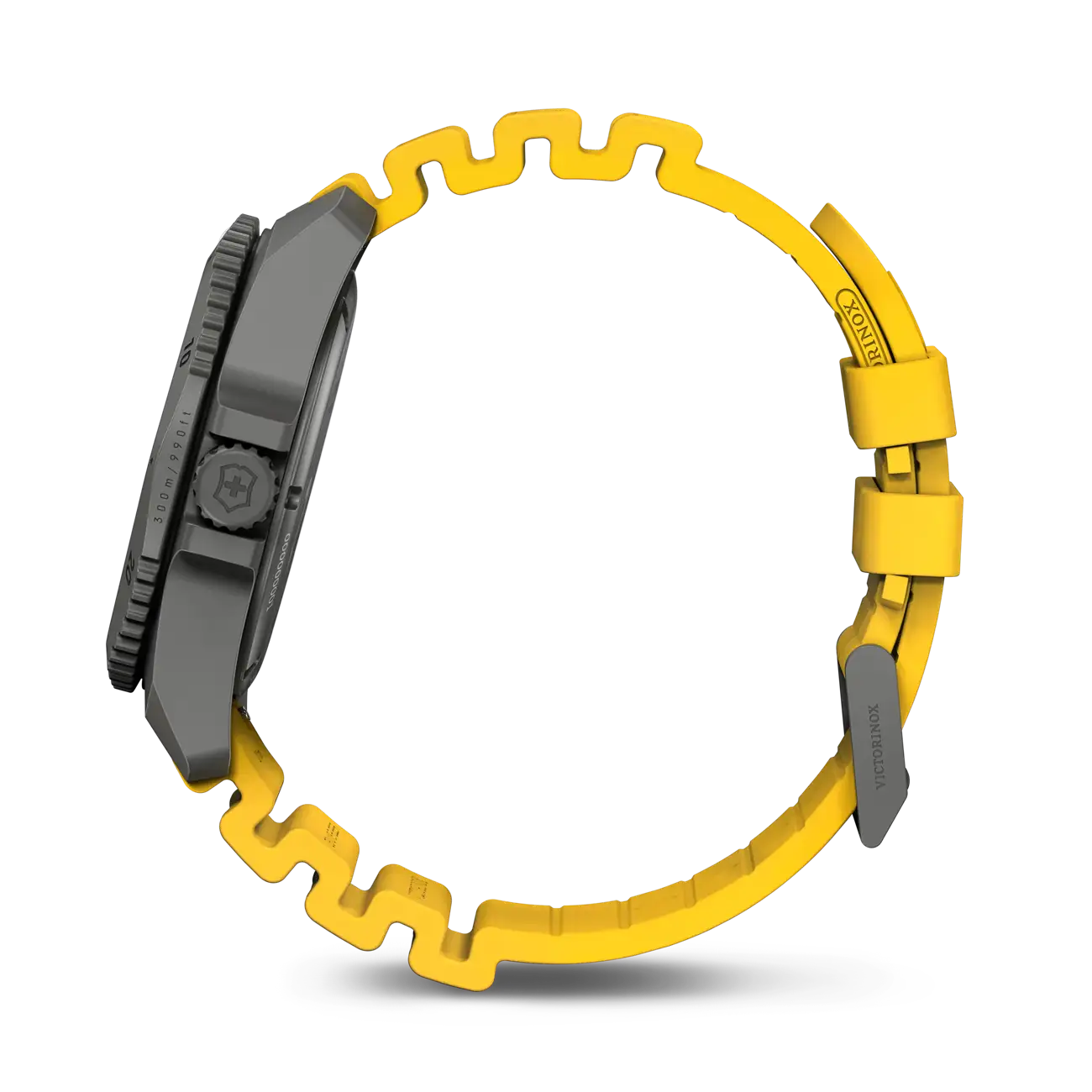Victorinox Dive PRO Quartz 43 MM Yellow Bracelet Black Matt Dial Watch 241992