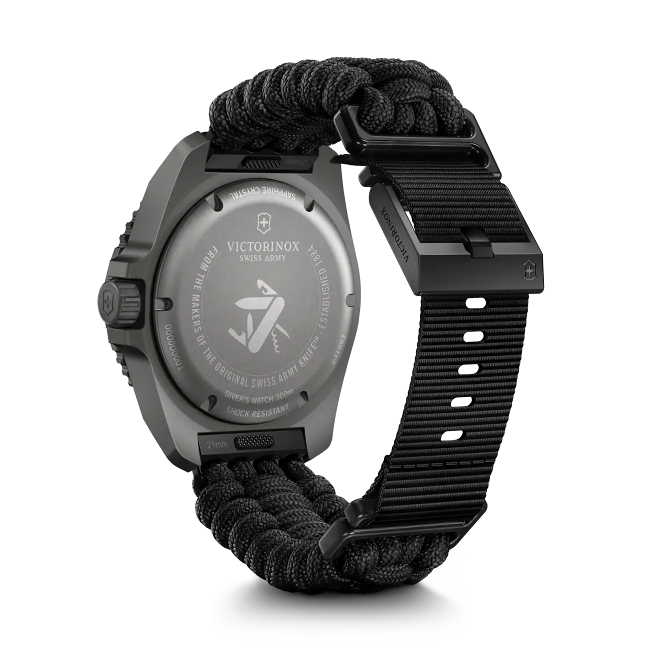 Victorinox Dive PRO Quartz 43 MM Black Bracelet Black Matt Dial Watch 241993.1