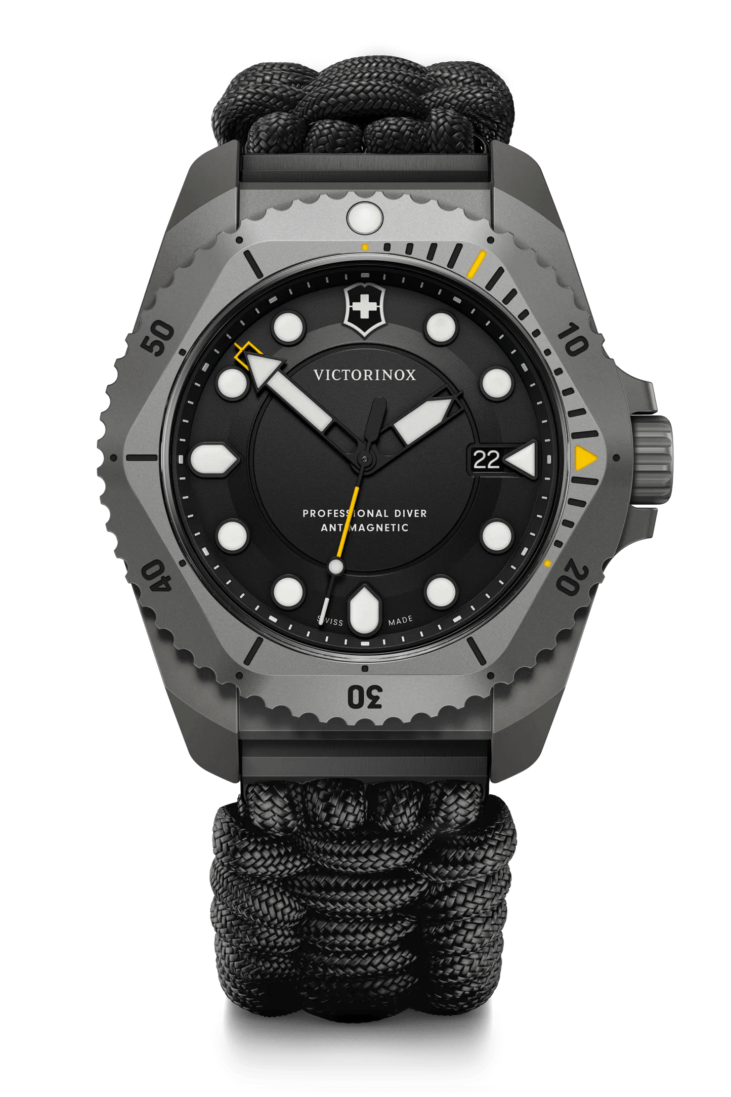 Victorinox Dive PRO Quartz 43 MM Black Bracelet Black Matt Dial Watch 241993.1