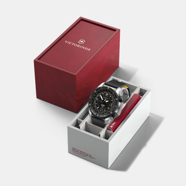 Victorinox AirPro Automatic 43 MM Stainless Steel Black Dial Watch 242005