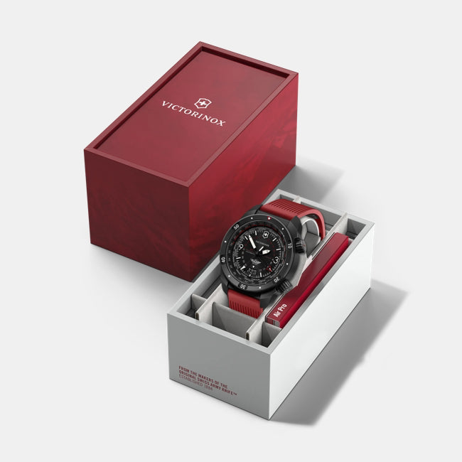 Victorinox AirPro Automatic 43 MM Stainless Steel Black Dial Watch 242006