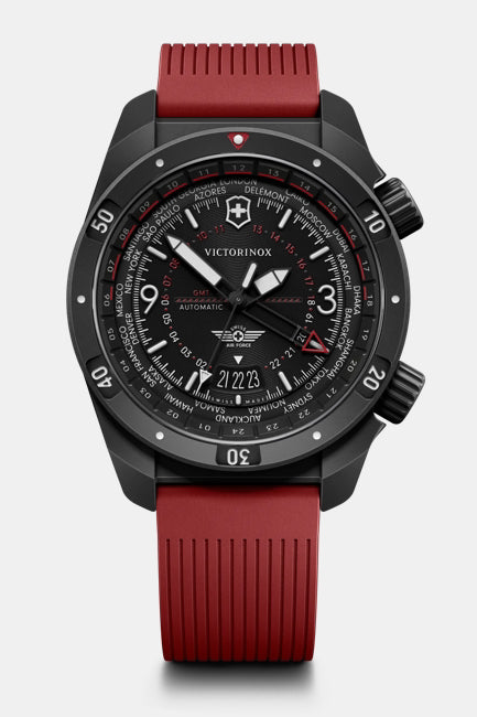 Victorinox AirPro Automatic 43 MM Stainless Steel Black Dial Watch 242006