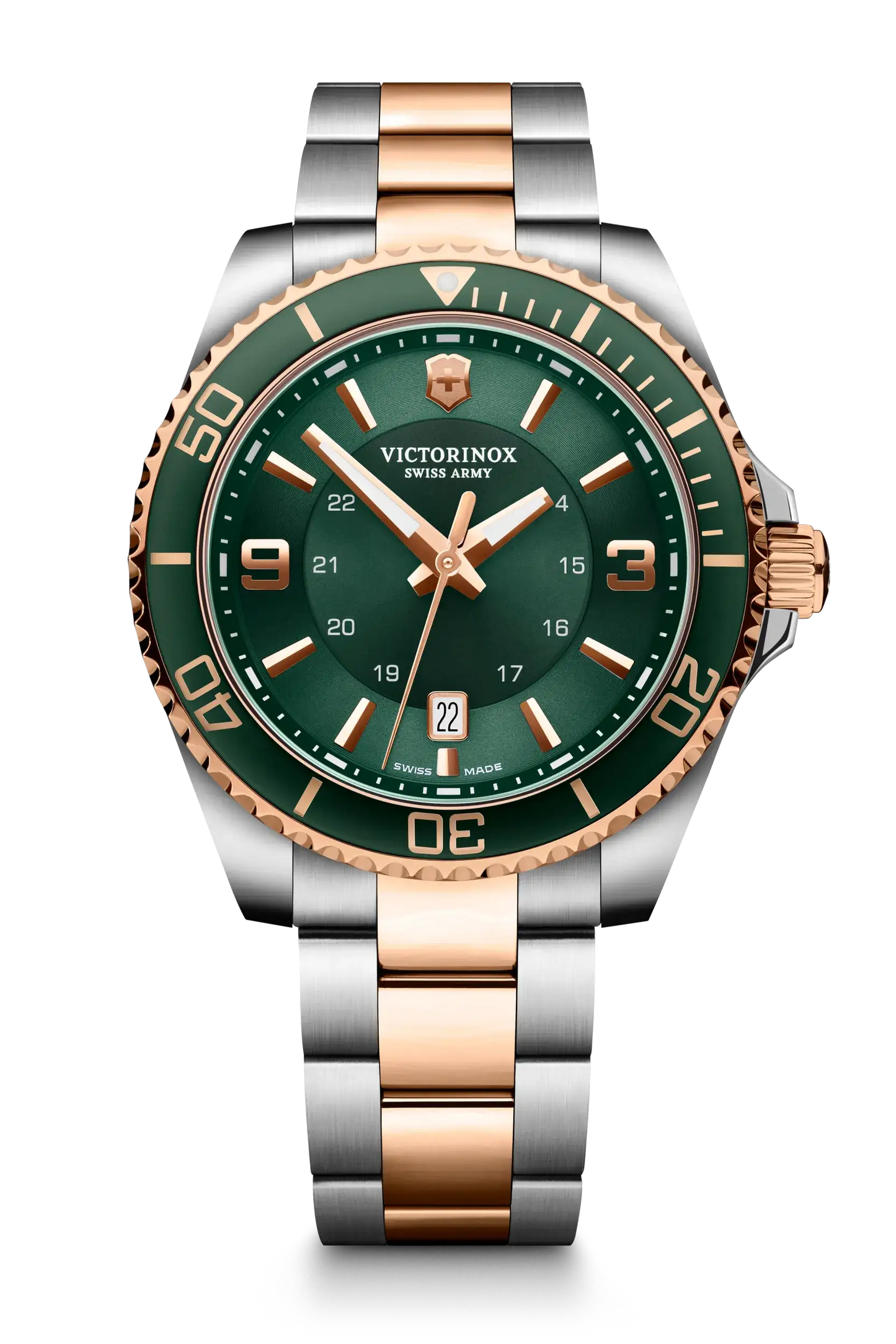 Victorinox Maverick Large 43 MM SS Sunray Brushed Dial Watch 242008