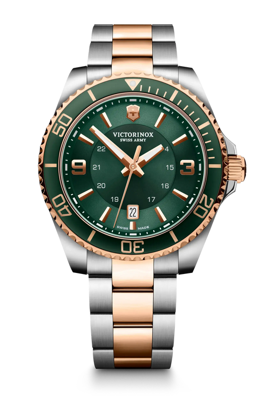 Victorinox Maverick Large 43 MM SS Sunray Brushed Dial Watch 242008
