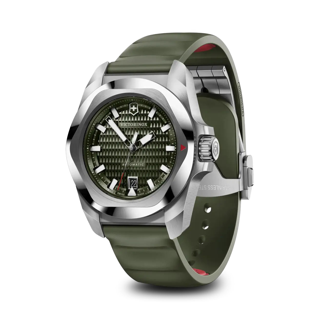 Victorinox I.N.O.X. Automatic 41 MM Green Bracelet Green Dial Watch 242017.1
