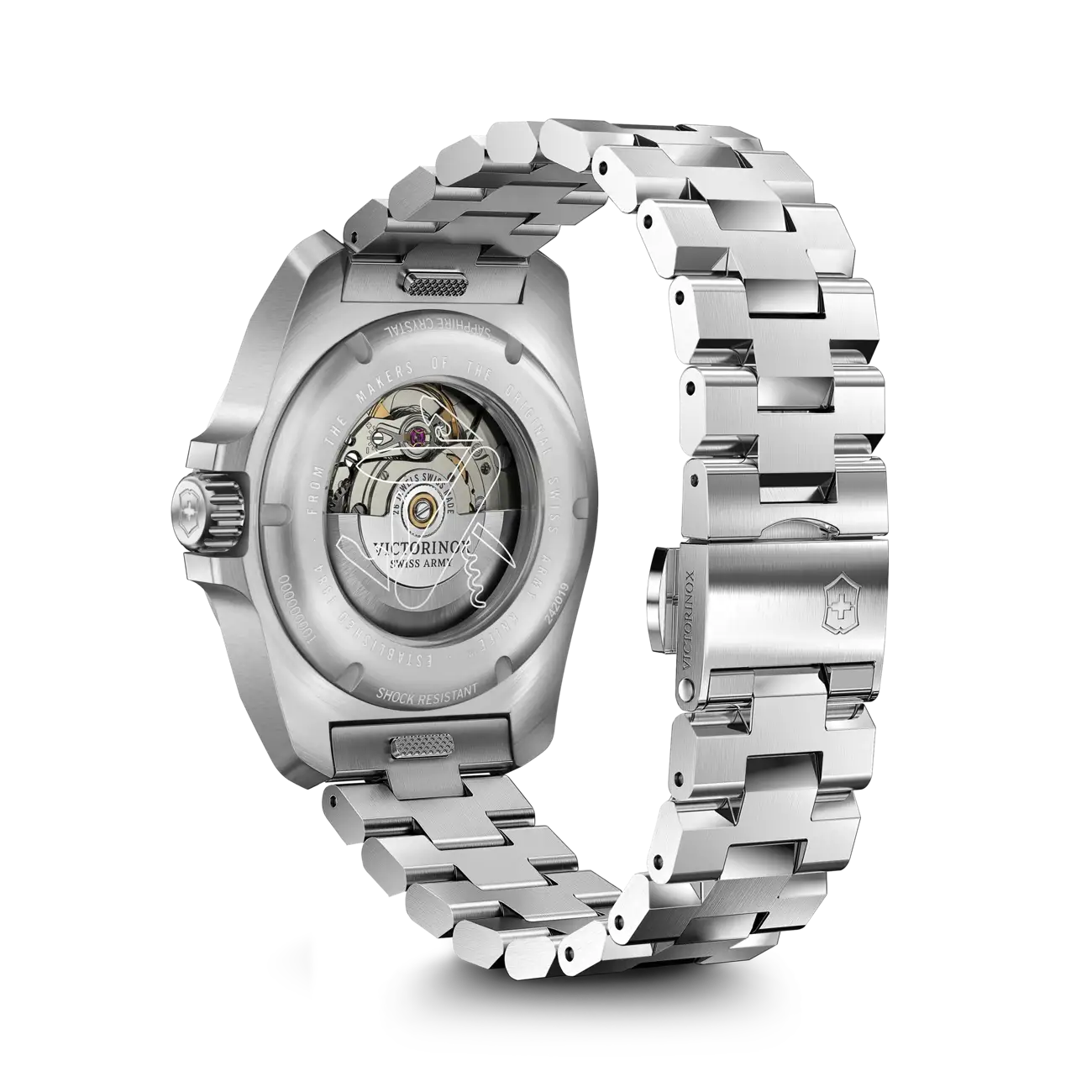 Victorinox I.N.O.X. Automatic 41 MM Silver Bracelet Silver Dial Watch 242019