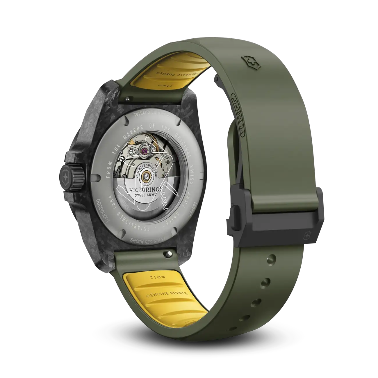 Victorinox I.N.O.X. Automatic 41 MM Green Bracelet Green Dial Watch 242021.1