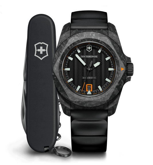 Victorinox I.N.O.X. Automatic 41 MM Black Bracelet Black Dial Watch 242023.1