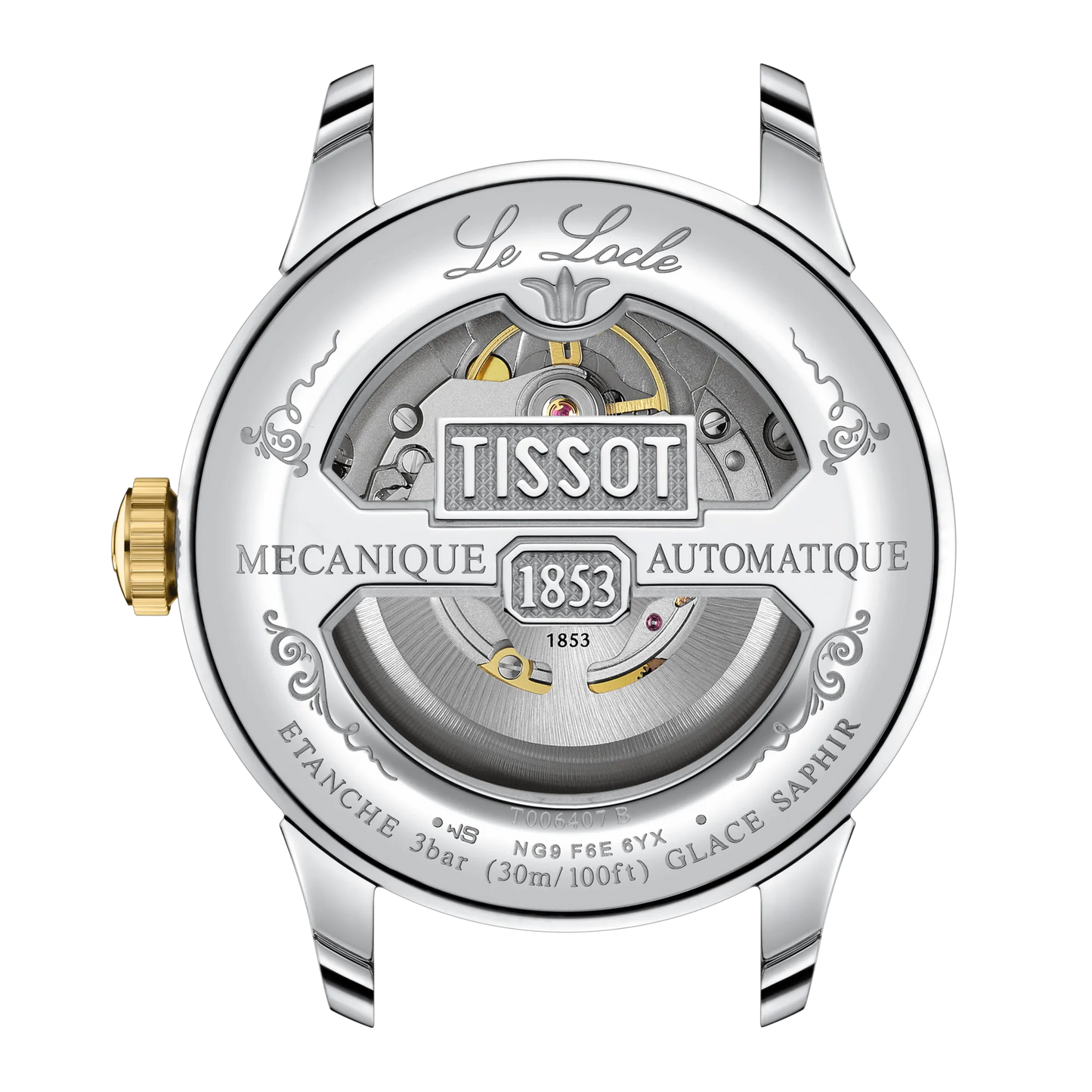 *PRE-ORDER* Tissot Le Locle Powermatic 80 Open Heart 39.3 MM SS Auto Green Dial Watch T006.407.22.093.01