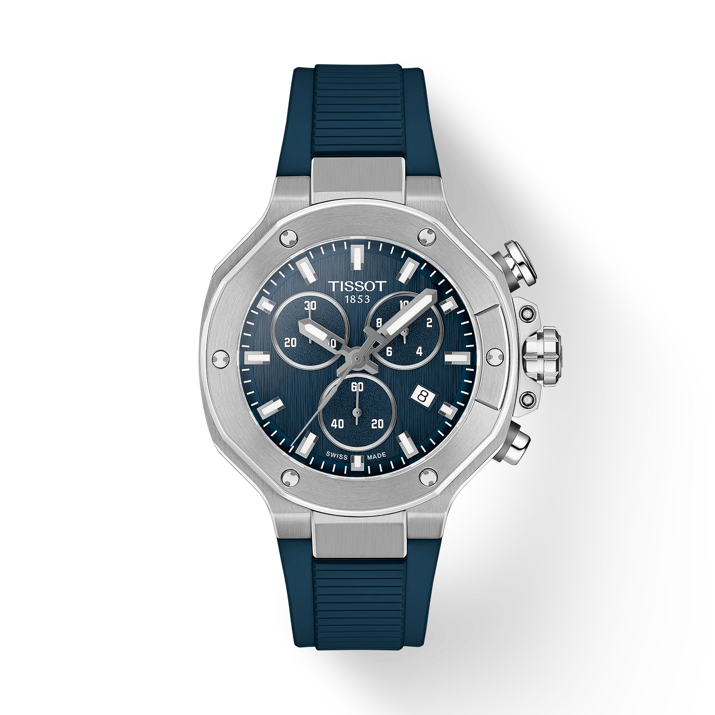 Tissot T-Race Powermatic 80 Quartz 38 MM Blue Dial Watch T141.817.17.041.00