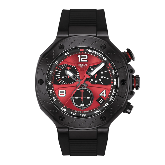 TISSOT T-RACE MOTOGP 2026 45MM LE Quartz Red Dial Watch T141.417.37.422.00