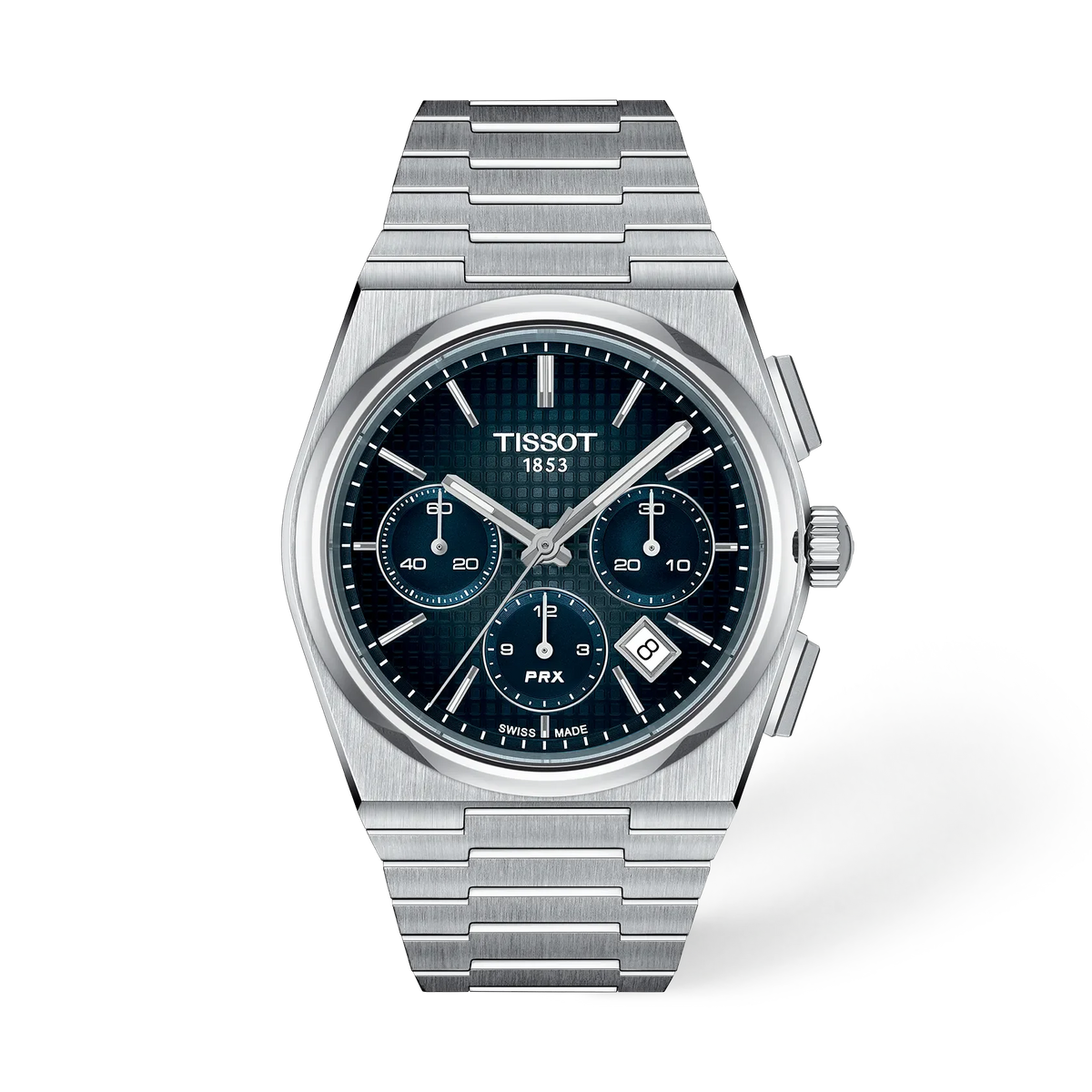 Tissot PRX Automatic Chronograph 42 MM Stainless Steel Blue Dial Watch T137.427.11.041.01