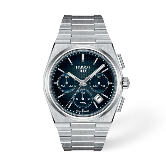 Tissot PRX Automatic Chronograph 42 MM Stainless Steel Blue Dial Watch T137.427.11.041.01