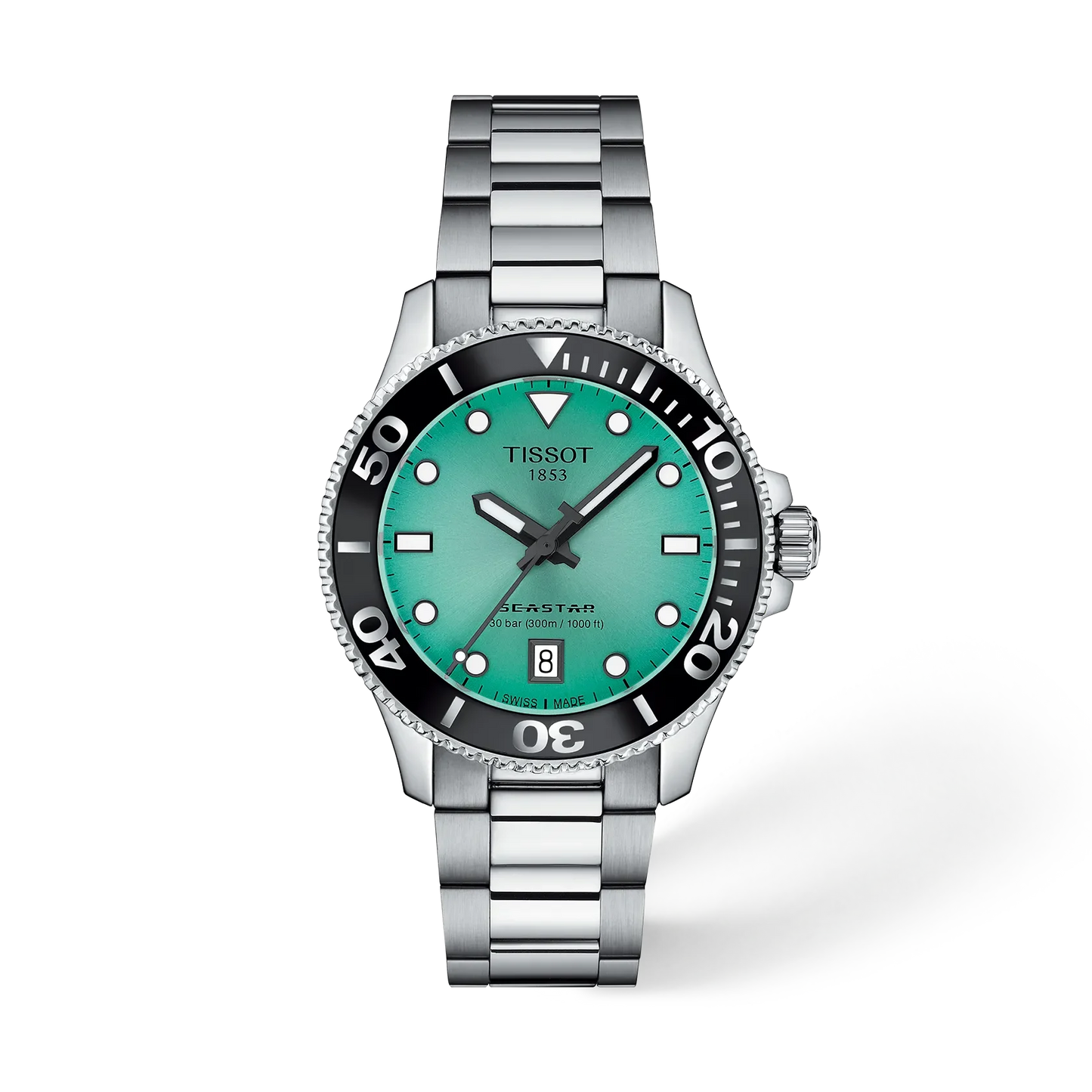 Tissot Seastar 1000 Quartz 36 MM Light-Green Dial Watch T120.210.11.091.00
