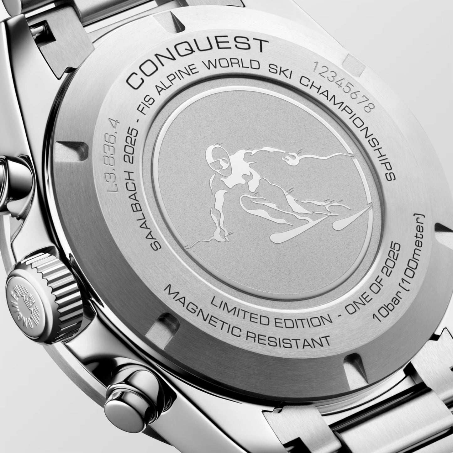Longines Conquest Chrono SKI Edition 42 MM SS Grey Dial Automatic Watch L38364529