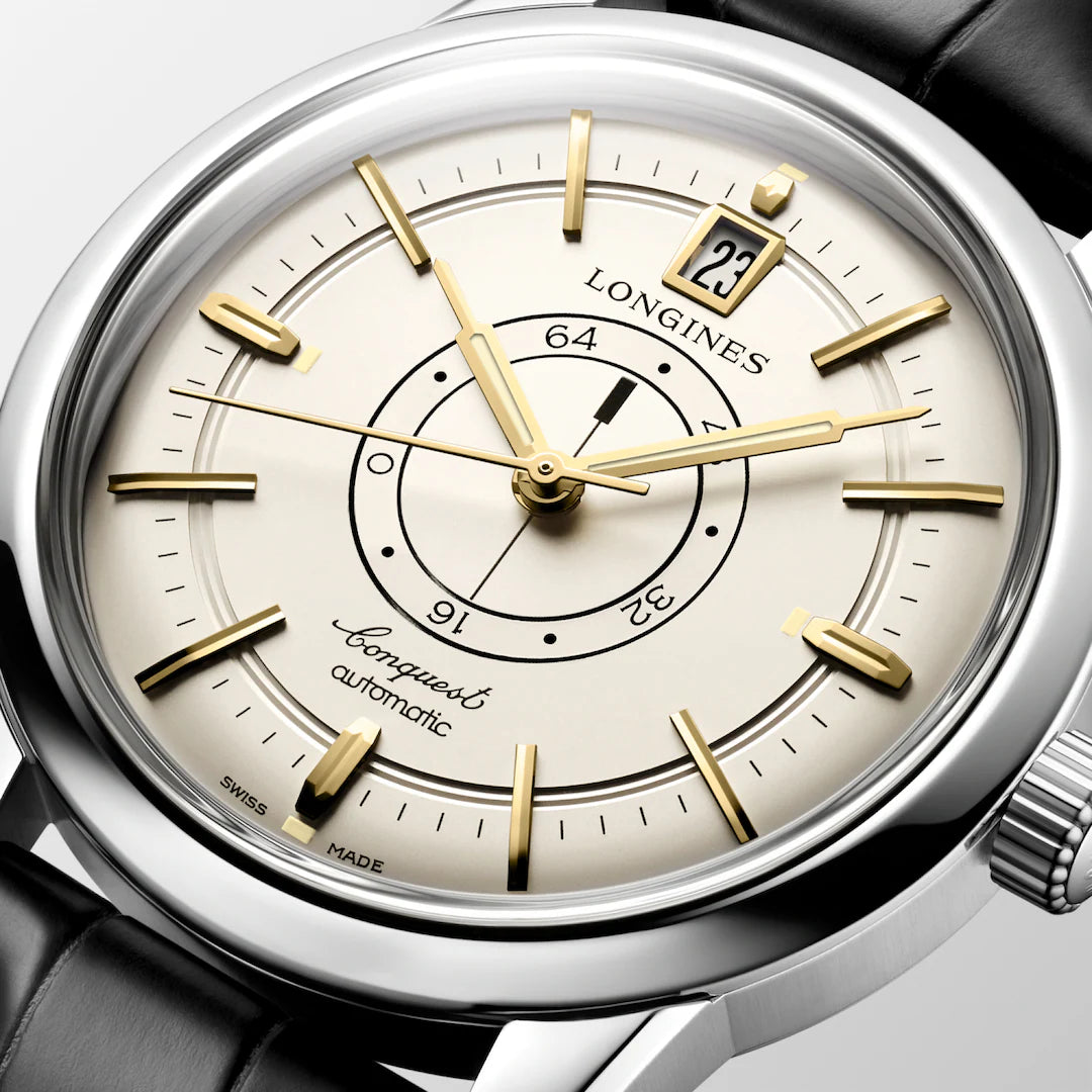 Longines Conquest Heritage Central Power Reserve Magnetic Resistant 38MM Automatic Champagne Dial Watch L16484782