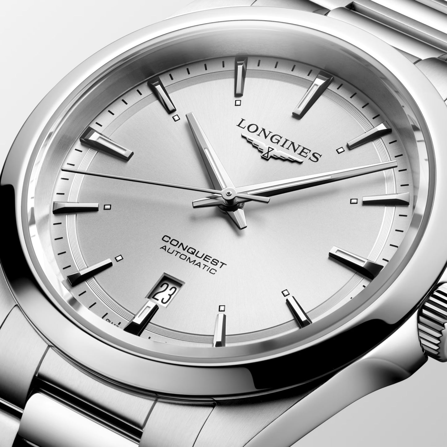 *PRE-ORDER* Longines Conquest 41 MM  Stainless Steel Silver Dial Automatic Watch L38304726
